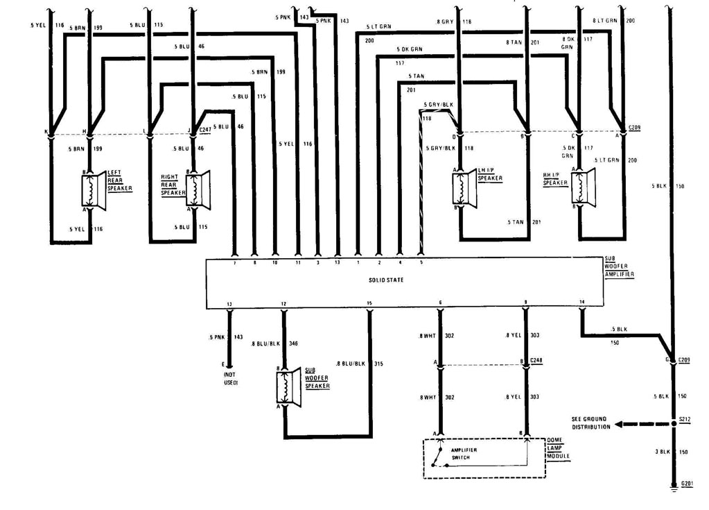 stock subwoofer wiring? - Pennock's Fiero Forum