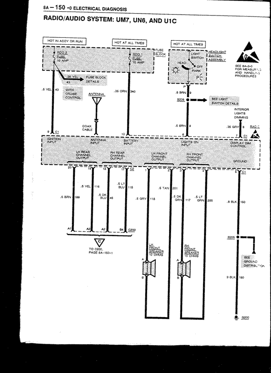 need a radio wiring diagram for sunbird - Pennock's Fiero Forum